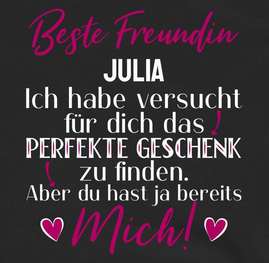 Shirtracer Beste Freundin - Geschenk: T-Shirt Rucksack Shirtracer