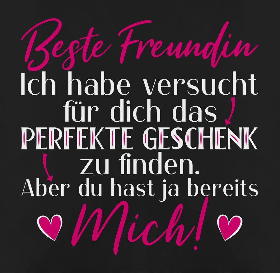 Shirtracer Beste Freundin Ich Habe Versucht Für Dich Das Geschenk Zu Finden Weiß/rosa Shi Shirtracer