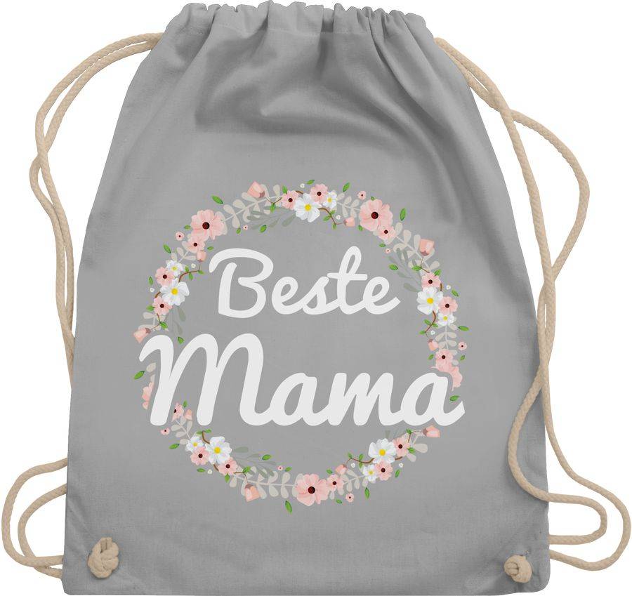 Shirtracer Beste Mama Blumenkranz: T-Shirt Gym Bag Shirtracer