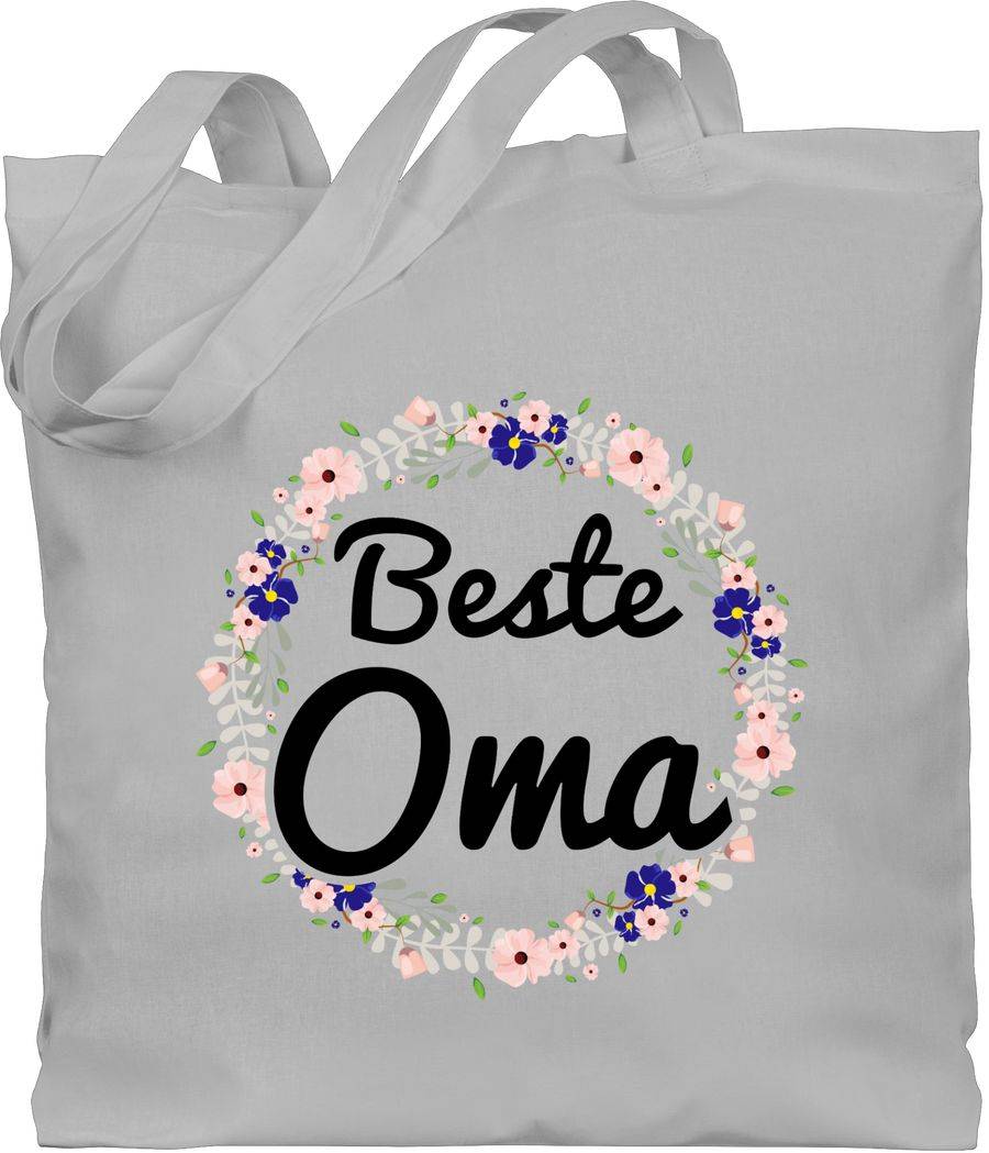 Shirtracer Beste Oma Blumenkranz schwarz Shirts & Mehr Shirtracer
