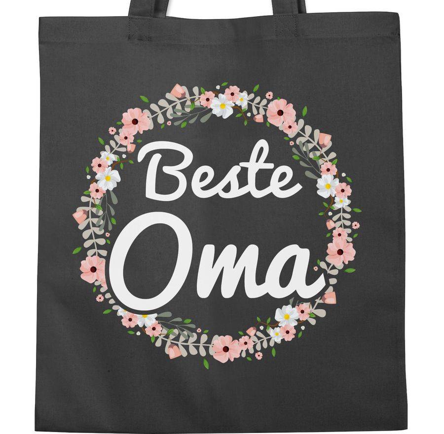 Shirtracer Beste Oma Blumenkranz: Tshirt Turnbeutel Shirtracer