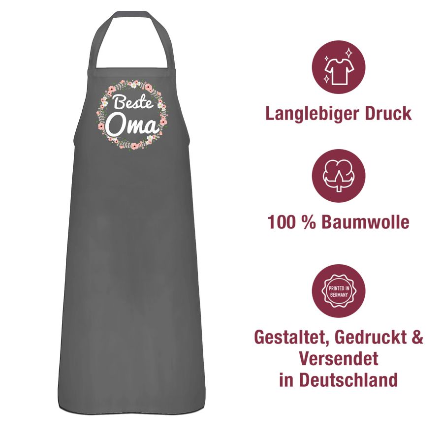 Shirtracer Beste Oma Blumenkranz: Tshirt Turnbeutel Shirtracer