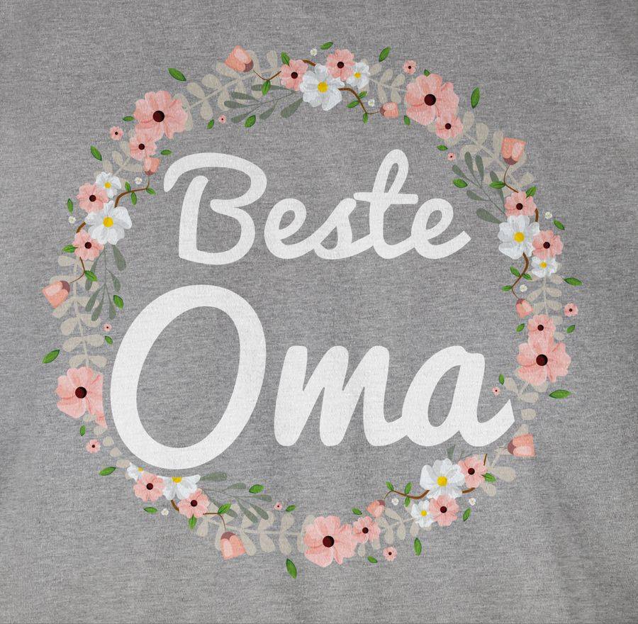 Shirtracer Beste Oma Blumenkranz: Tshirt Turnbeutel Shirtracer