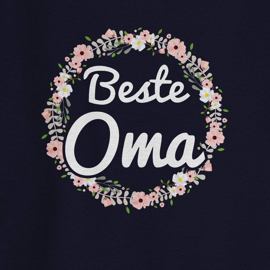 Shirtracer Beste Oma Blumenkranz: Tshirt Turnbeutel Shirtracer