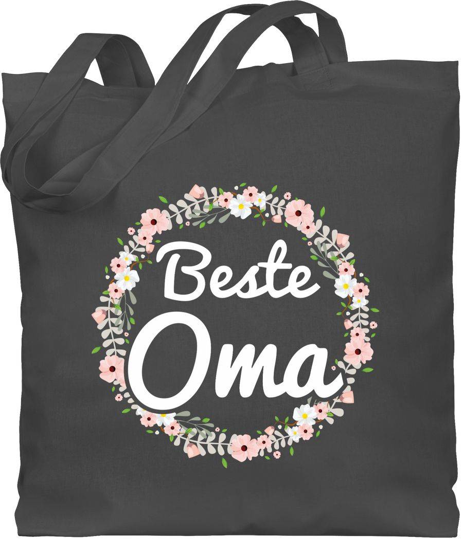 Shirtracer Beste Oma Blumenkranz: Tshirt Turnbeutel Shirtracer