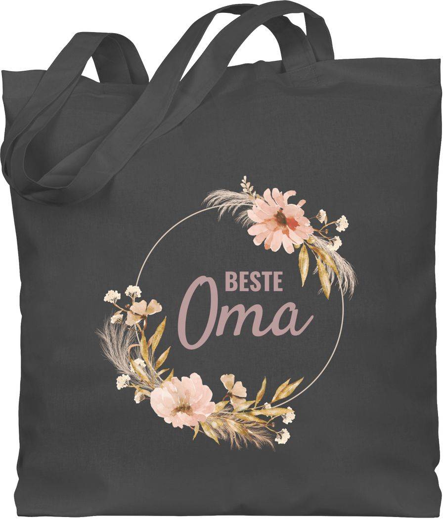 Shirtracer Beste Oma Trockenblumenkranz Boho Aquarell: Tshirt Turnbeutel Shirtracer