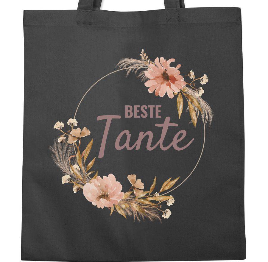 Shirtracer Beste Tante Trockenblumenkranz Boho Aquarell Shirts & Mehr Shirtracer