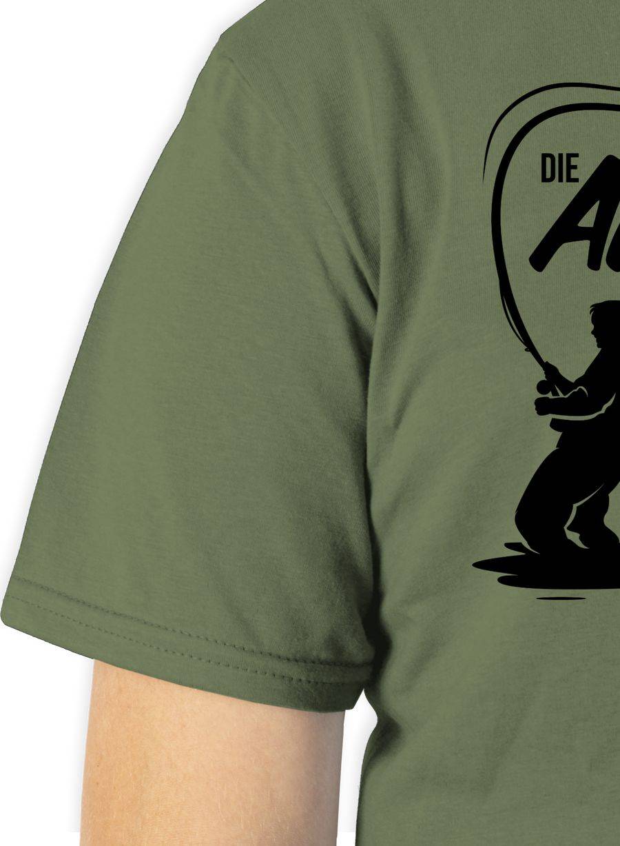Shirtracer Besten Angler - Vatertagsgeschenk Angeln Angelzubehör Personalisiert Mit Namen A Shirtracer