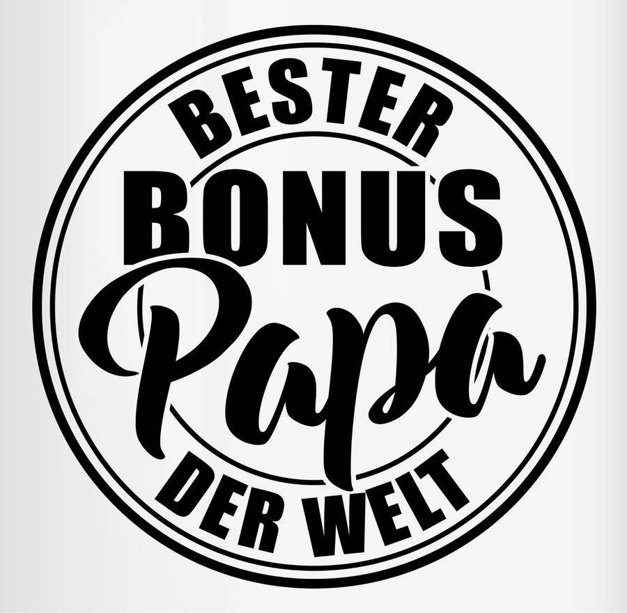 Shirtracer Bester Bonus Papa Der Welt - Schwarz Shirts & Mehr Shirtracer