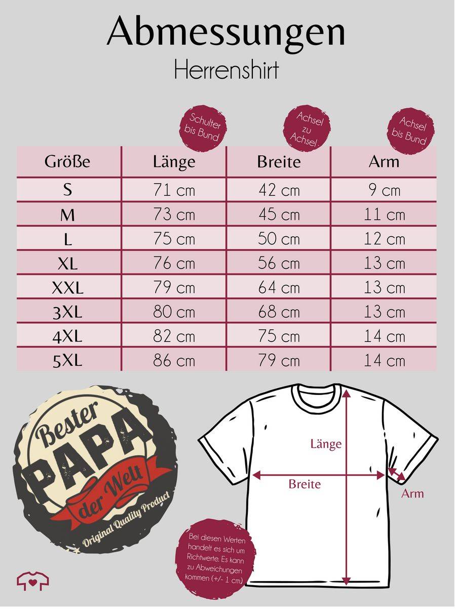 Shirtracer Bester Papa Der Welt Retro Badge Hell: T-Shirt Rucksack Shirtracer
