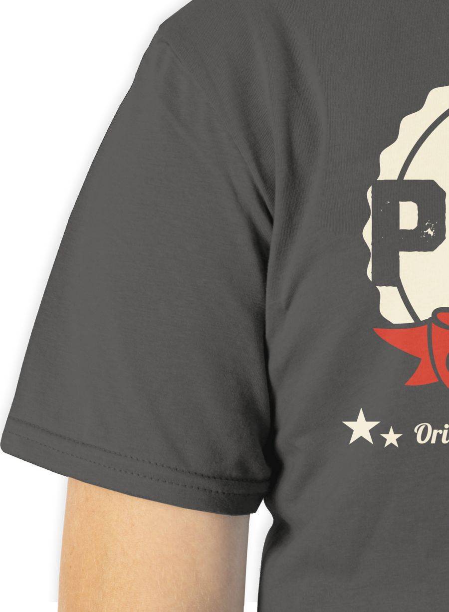 Shirtracer Bester Papa Der Welt Retro Badge Hell: T-Shirt Rucksack Shirtracer