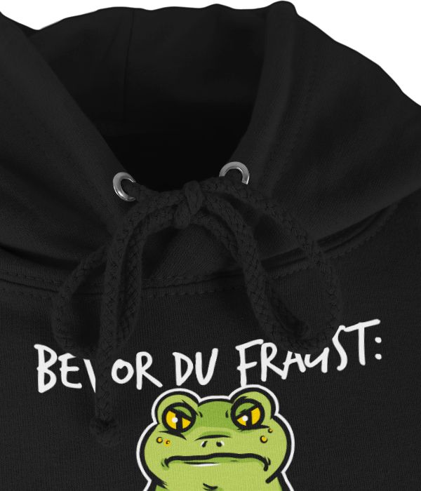 Shirtracer Bevor Du Fragst: Nein! - Frosch - Weiß: T-Shirt Rucksack Shirtracer