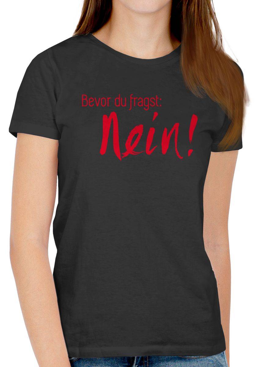 Shirtracer Bevor Du Fragst Nein! Rot Shirts & Mehr Shirtracer