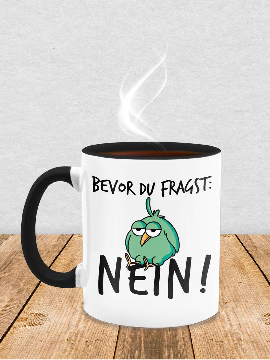 Shirtracer Bevor Du Fragst: Nein! - Vogel - Schwarz Shirts & Mehr Shirtracer