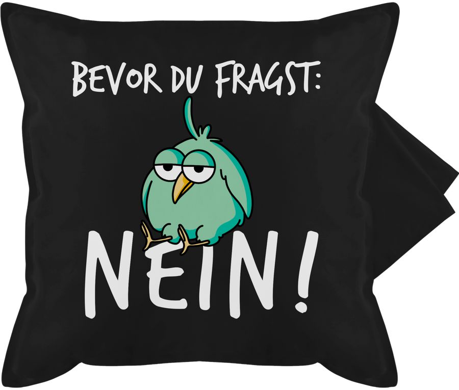 Shirtracer Bevor du fragst: Nein! - Vogel - Weiß Shirts & Mehr Shirtracer