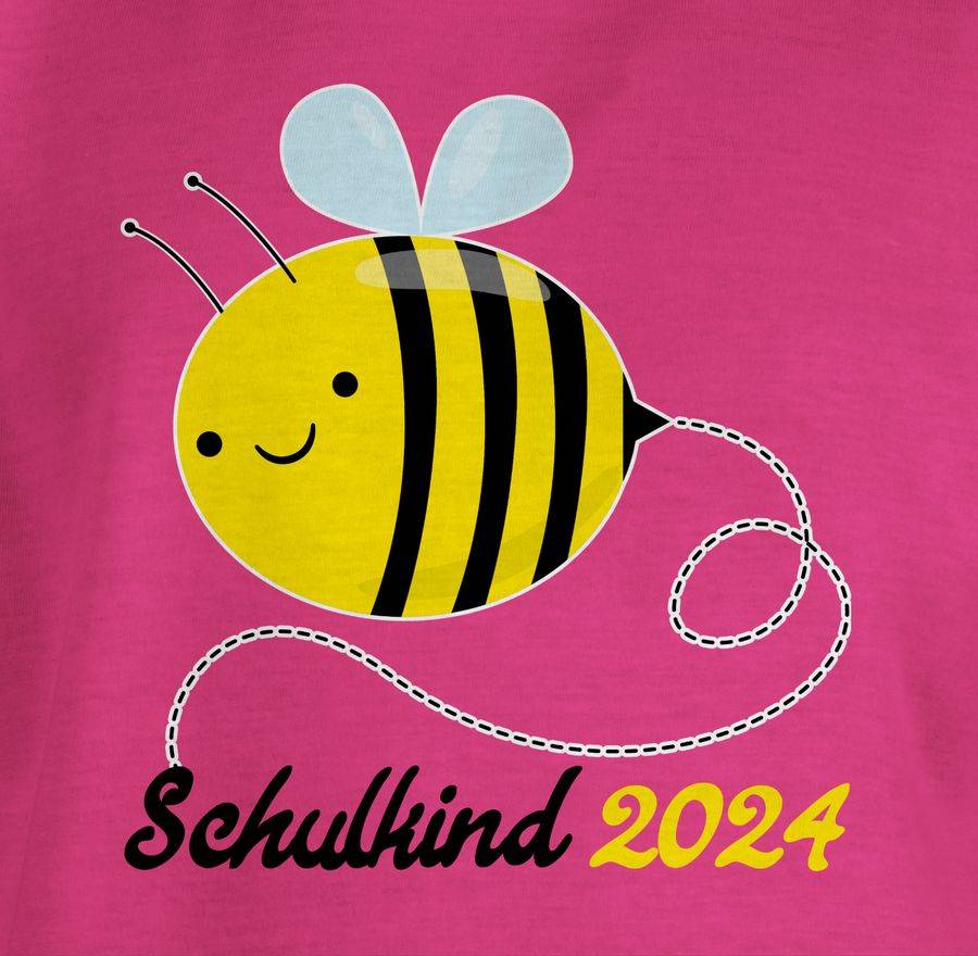 Shirtracer Biene Schulkind 2024: Tshirt Turnbeutel Shirtracer