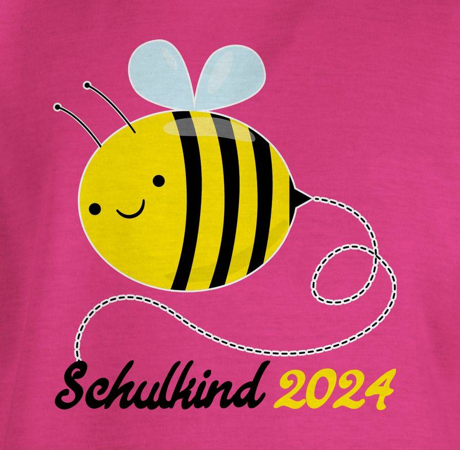 Shirtracer Biene Schulkind 2024: Tshirt Turnbeutel Shirtracer