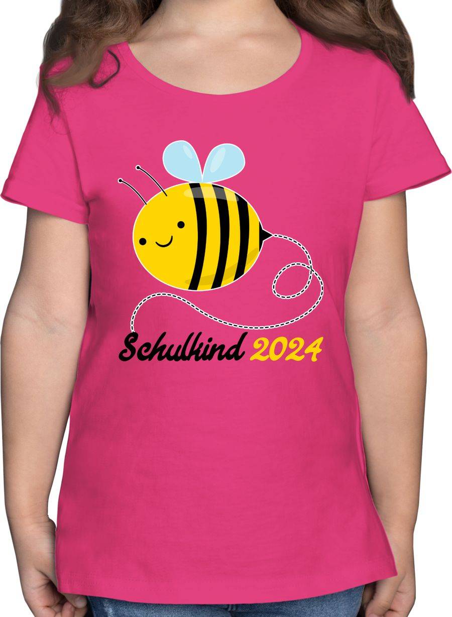 Shirtracer Biene Schulkind 2024: Tshirt Turnbeutel Shirtracer