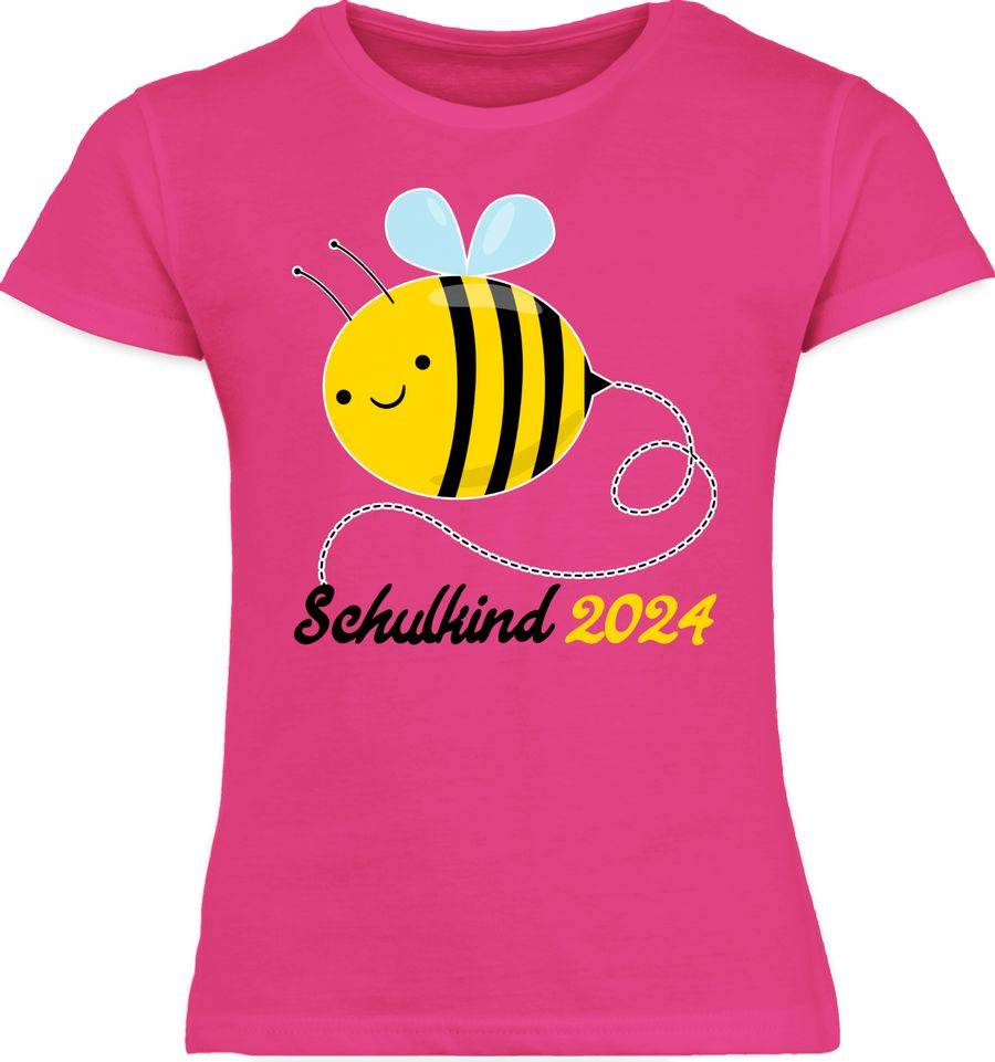 Shirtracer Biene Schulkind 2024: Tshirt Turnbeutel Shirtracer