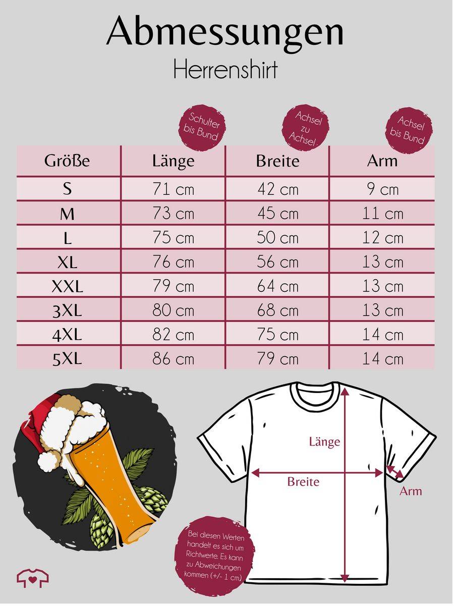 Shirtracer Bierglas Mit Weihnachtsmütze Shirts & Mehr Shirtracer