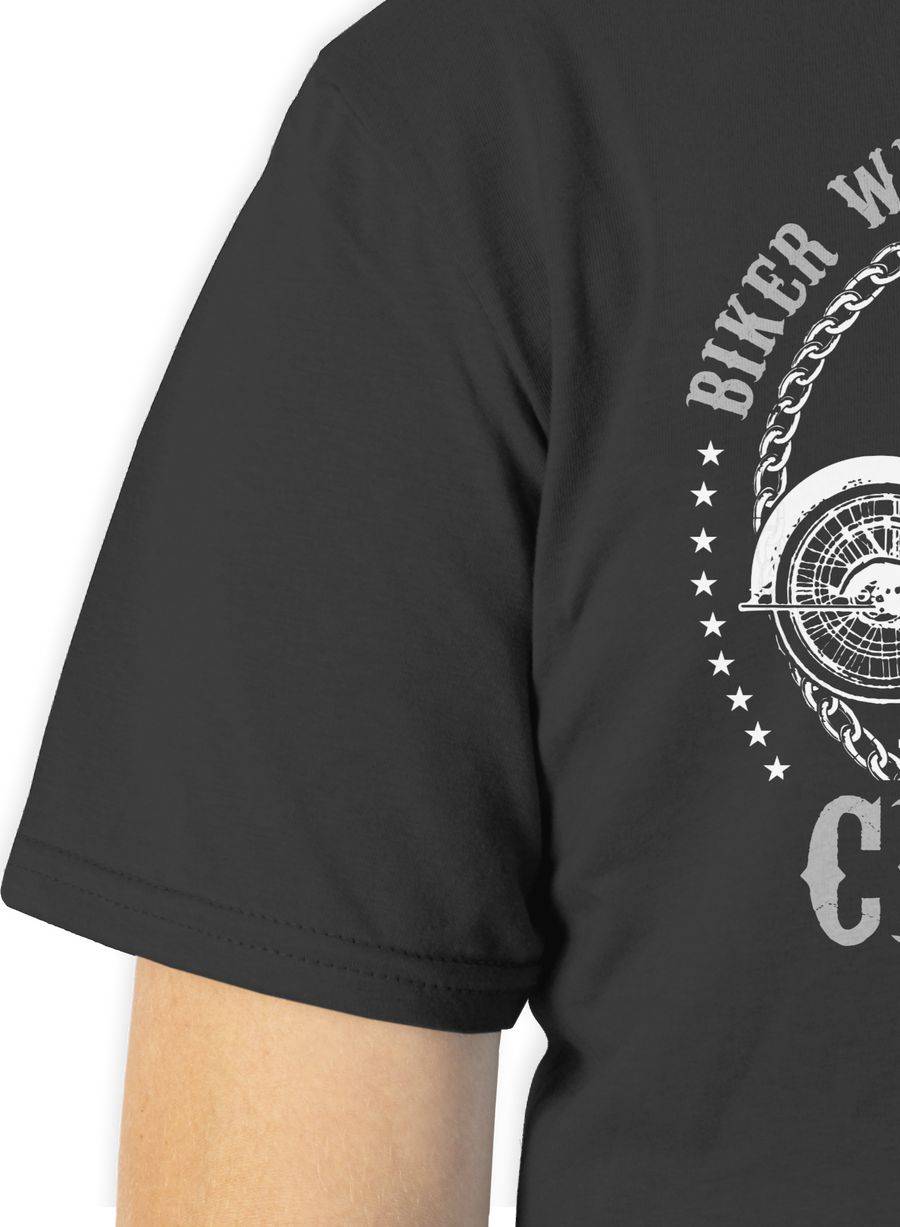 Shirtracer Biker Werden Nicht Grau - Chrom: T-Shirt Rucksack Shirtracer