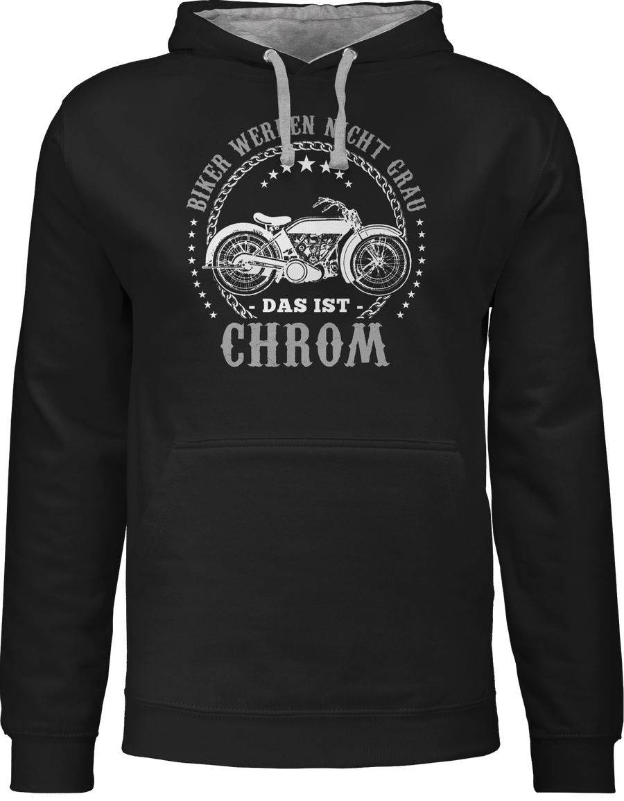 Shirtracer Biker werden nicht grau - Chrom: T-Shirt Rucksack Shirtracer
