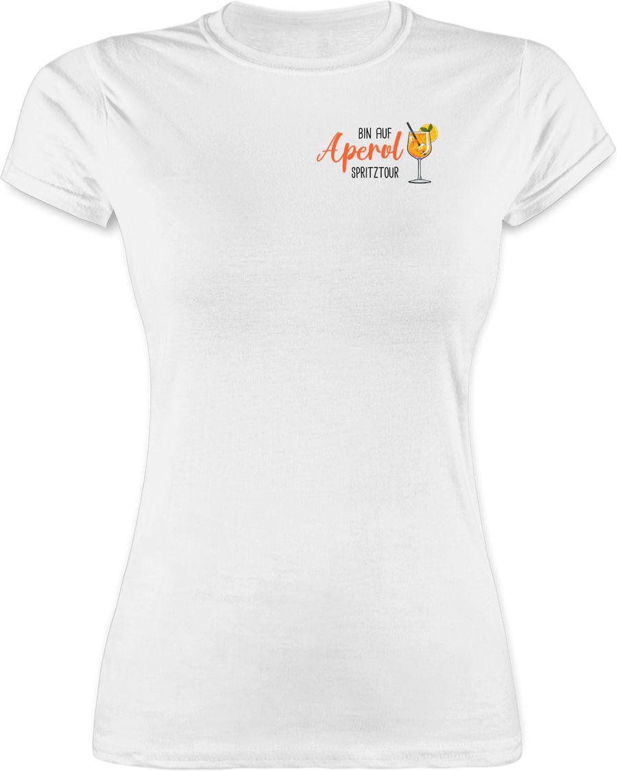 Shirtracer Bin auf Aperol Spritztour Geschenk Spritz Tour Aperol JGA Mädelsabend Shirts & Shirtracer