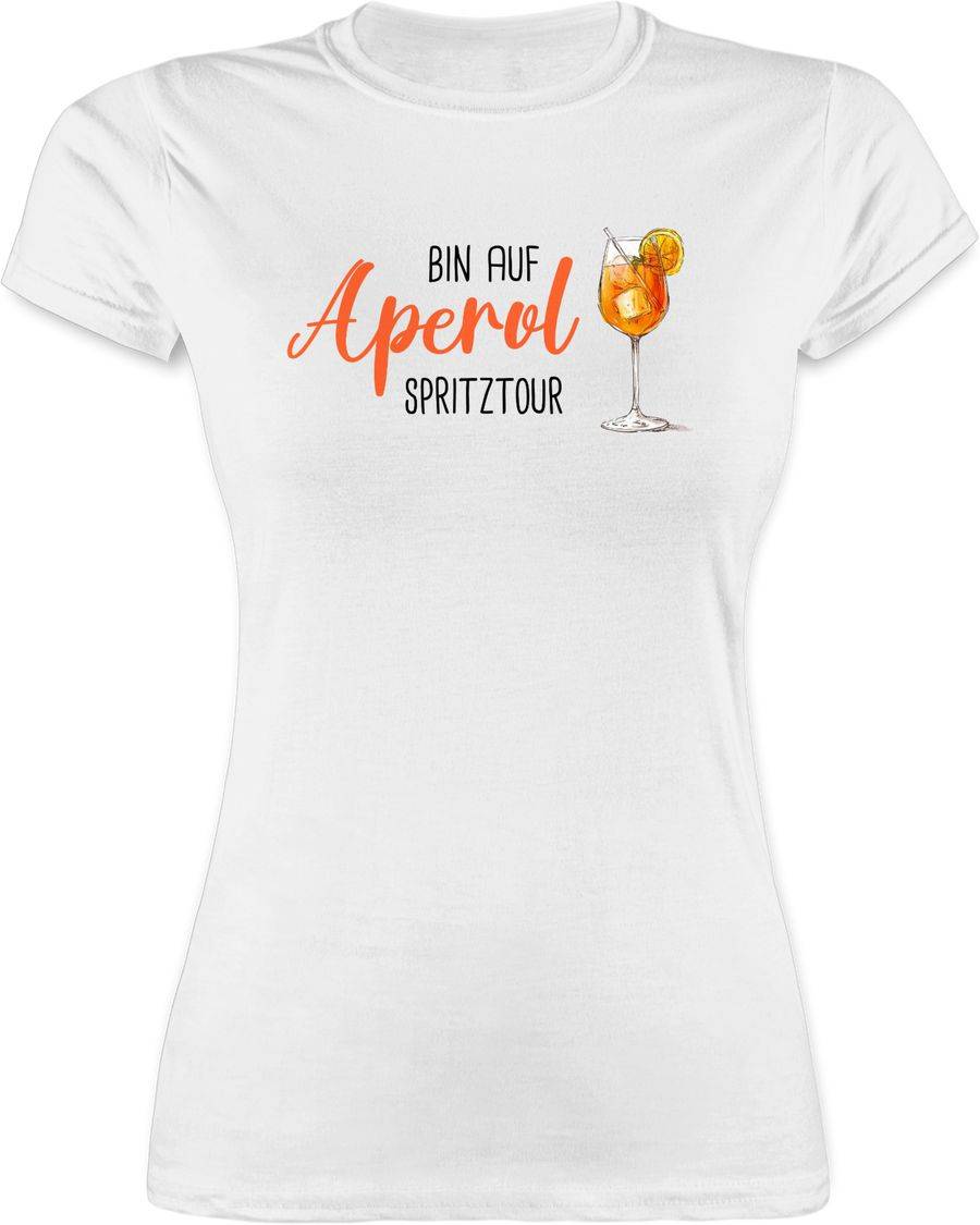 Shirtracer Bin auf Aperol Spritztour JGA Mädelsabend Spritz Tour Shirts & Mehr Shirtracer
