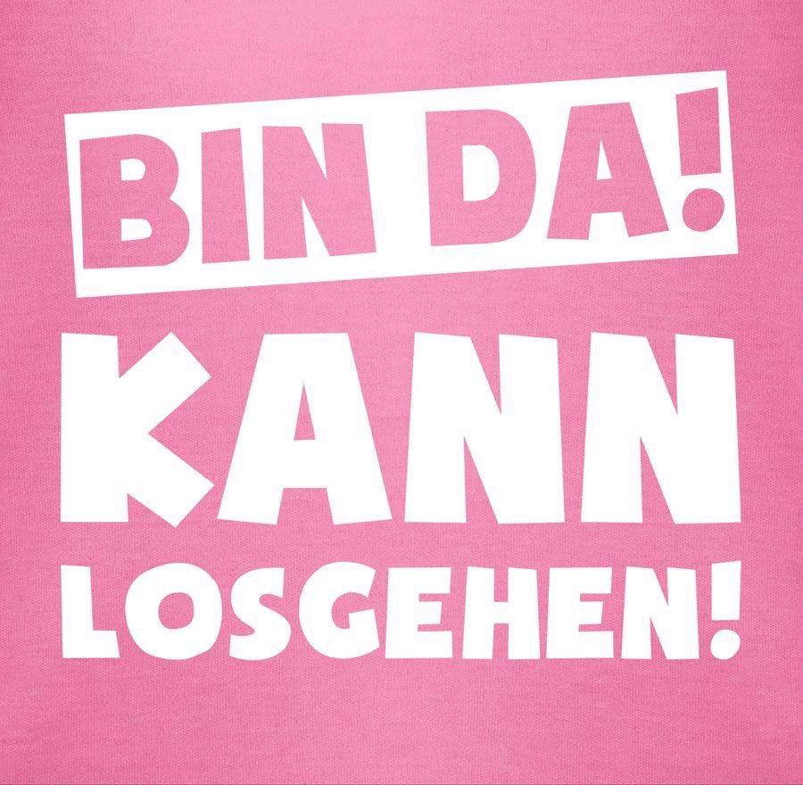 Shirtracer Bin Da Kann Losgehen: T-Shirt Rucksack Shirtracer