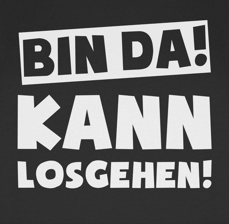 Shirtracer Bin Da Kann Losgehen: T-Shirt Rucksack Shirtracer