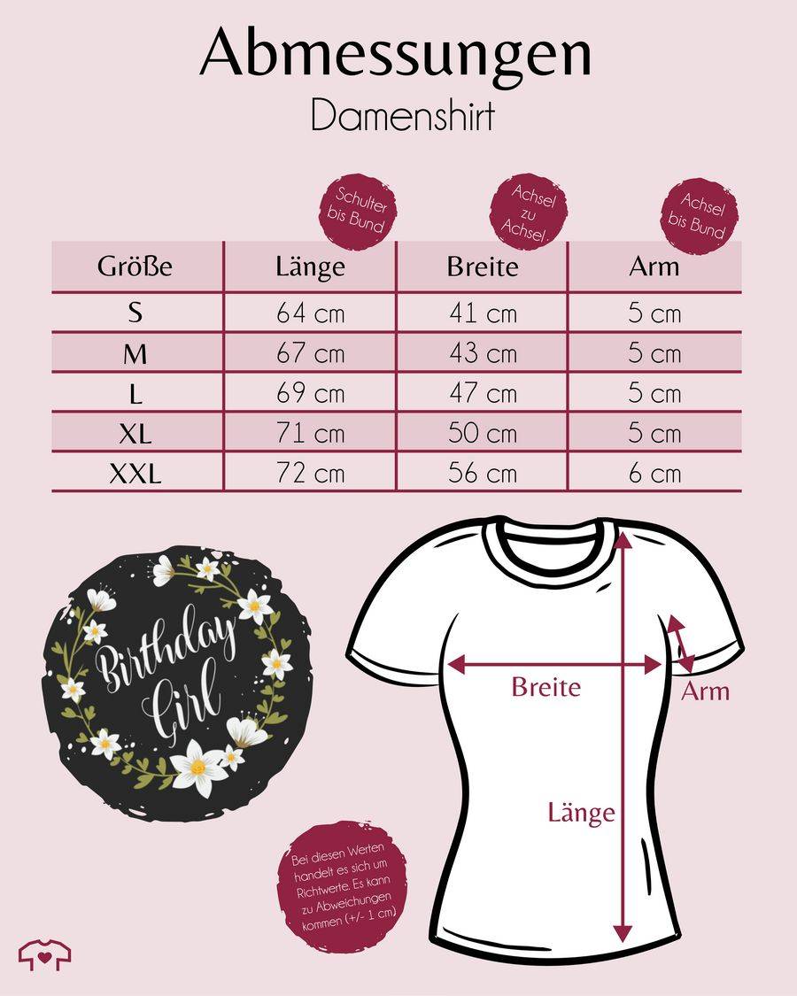 Shirtracer Birthday Girl Flowers: T-Shirt Turnbeutel Shirtracer