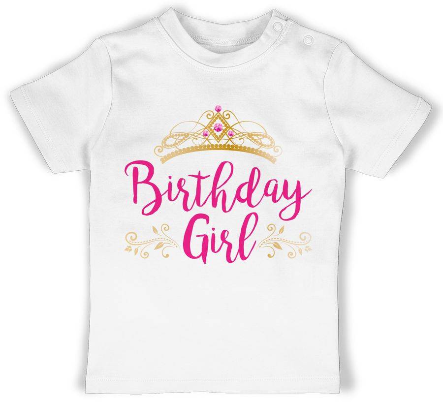 Shirtracer Birthday Girl Krone: T-Shirt Turnbeutel Shirtracer