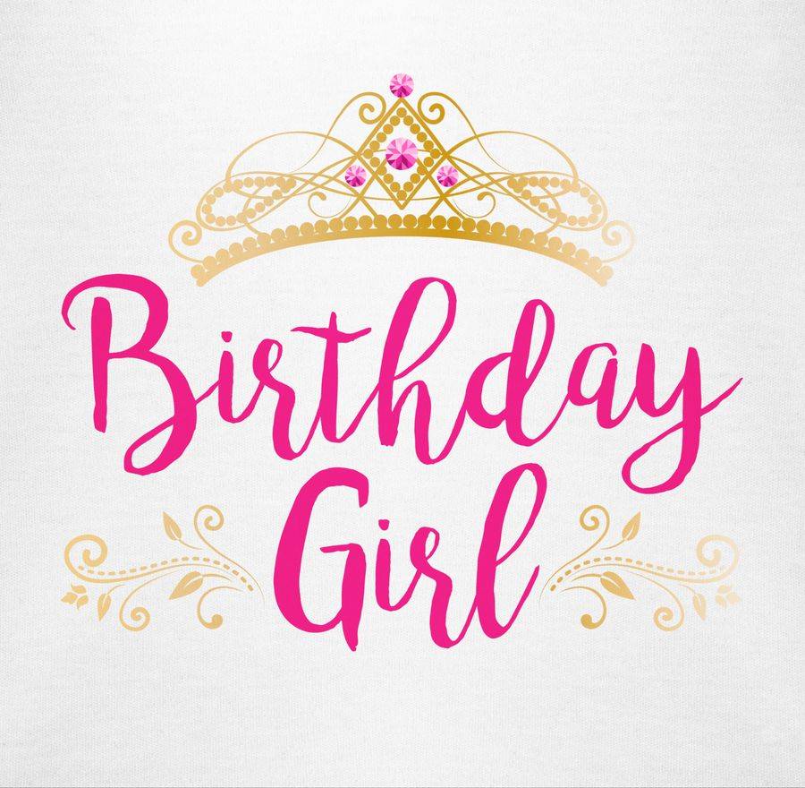 Shirtracer Birthday Girl Krone: T-Shirt Turnbeutel Shirtracer