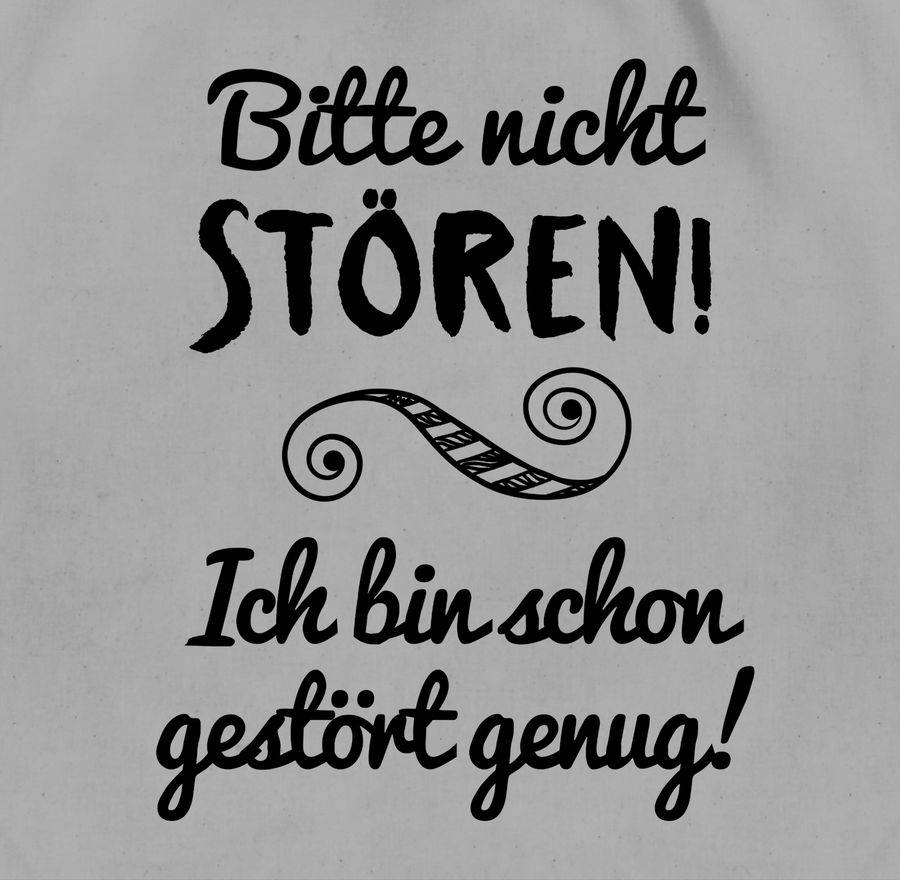 Shirtracer Bitte Nicht Stören!: T-Shirt Rucksack Shirtracer