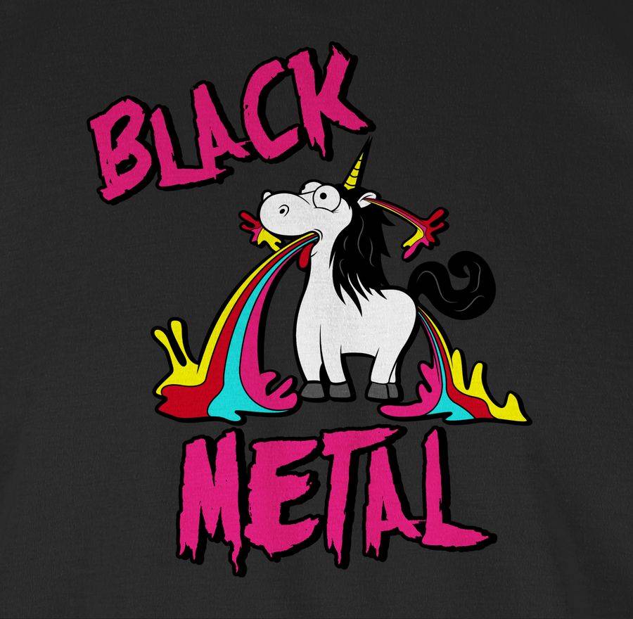 Shirtracer Black Metal Einhorn: Tshirt Gym Bag Shirtracer