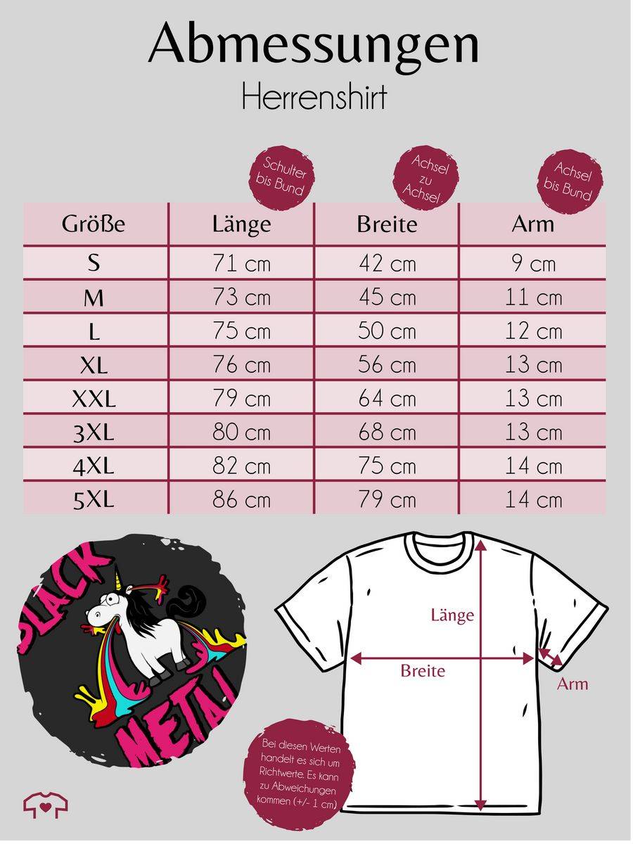 Shirtracer Black Metal Einhorn: Tshirt Gym Bag Shirtracer