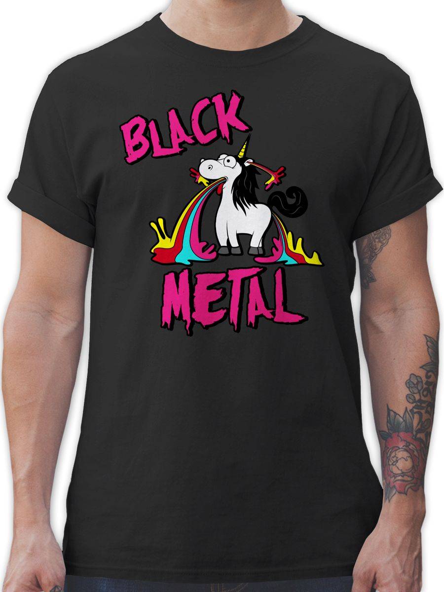 Shirtracer Black Metal Einhorn: Tshirt Gym Bag Shirtracer