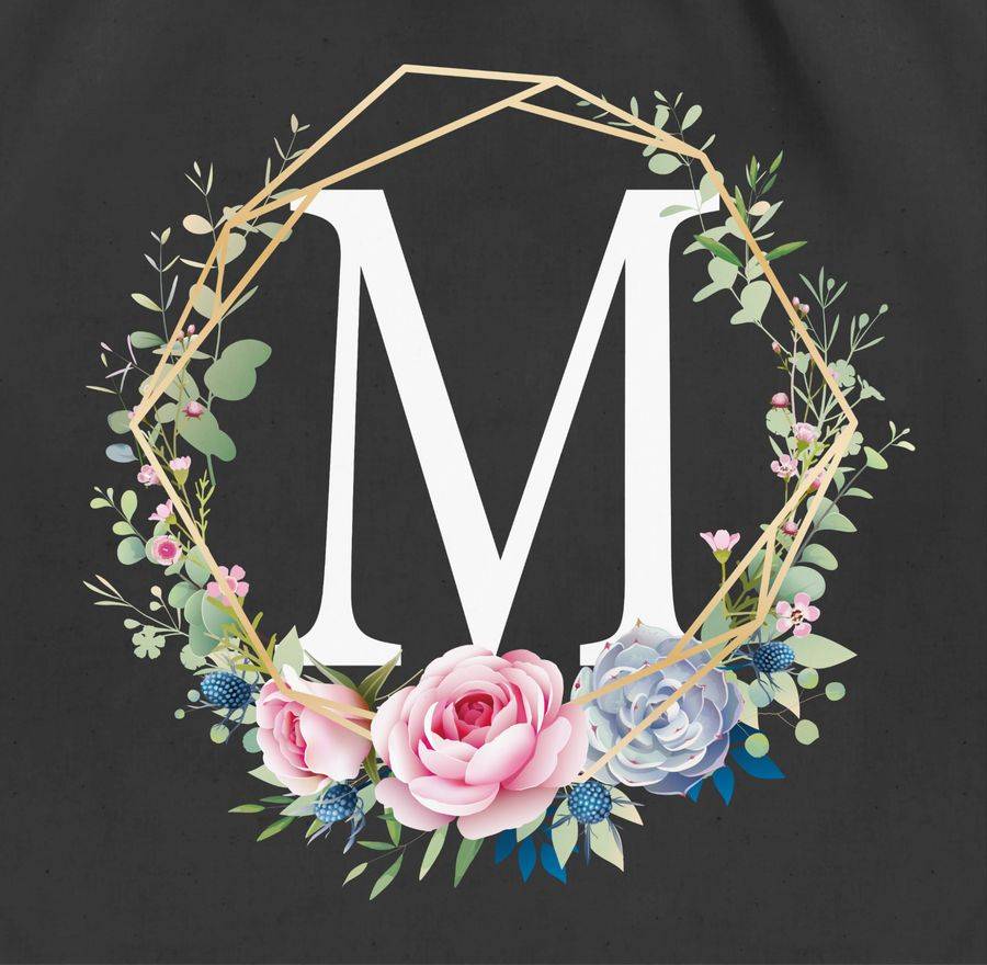 Shirtracer Blumenkranz Mit Buchstabe M Shirts & Mehr Shirtracer