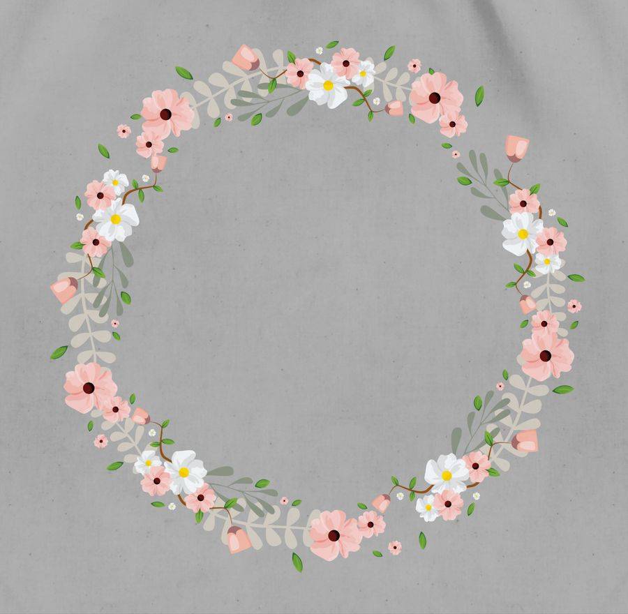 Shirtracer Blumenkranz: T-Shirt Turnbeutel Shirtracer