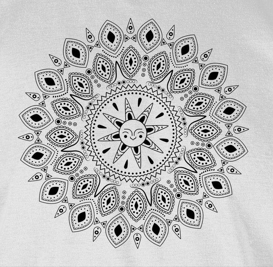 Shirtracer Boho Mandala Yoga Sketch: T-Shirt Gym Bag Shirtracer
