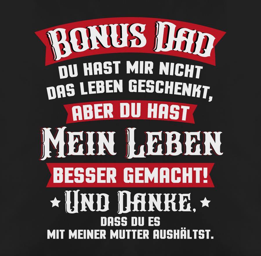 Shirtracer Bonus Dad - Rot/weiß: Tshirt Gym Bag Shirtracer