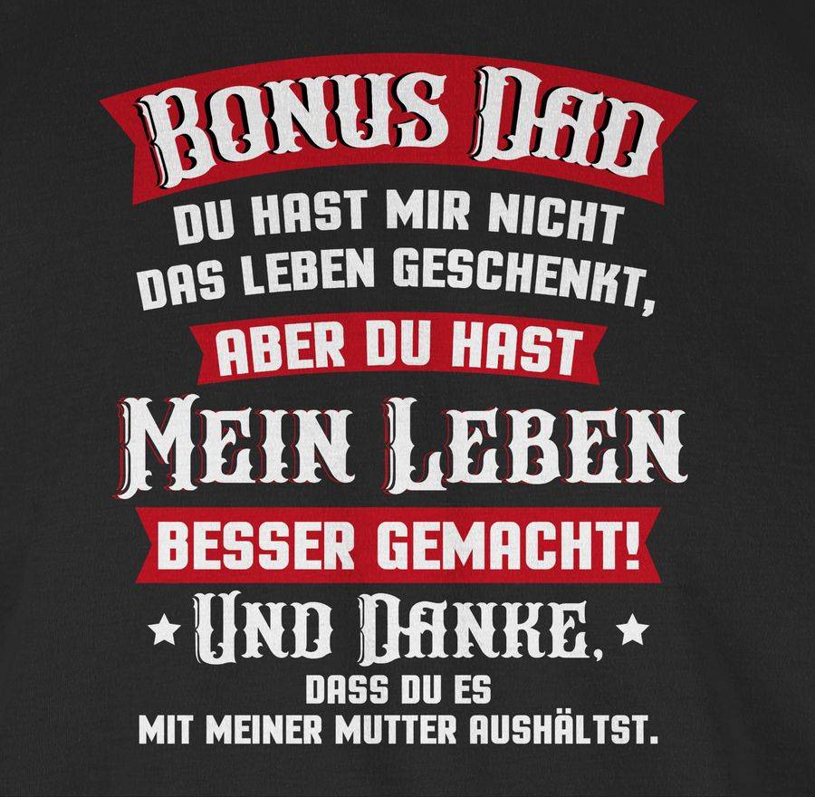Shirtracer Bonus Dad - Rot/weiß: Tshirt Gym Bag Shirtracer
