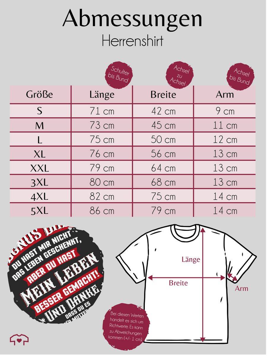 Shirtracer Bonus Dad - Rot/weiß: Tshirt Gym Bag Shirtracer