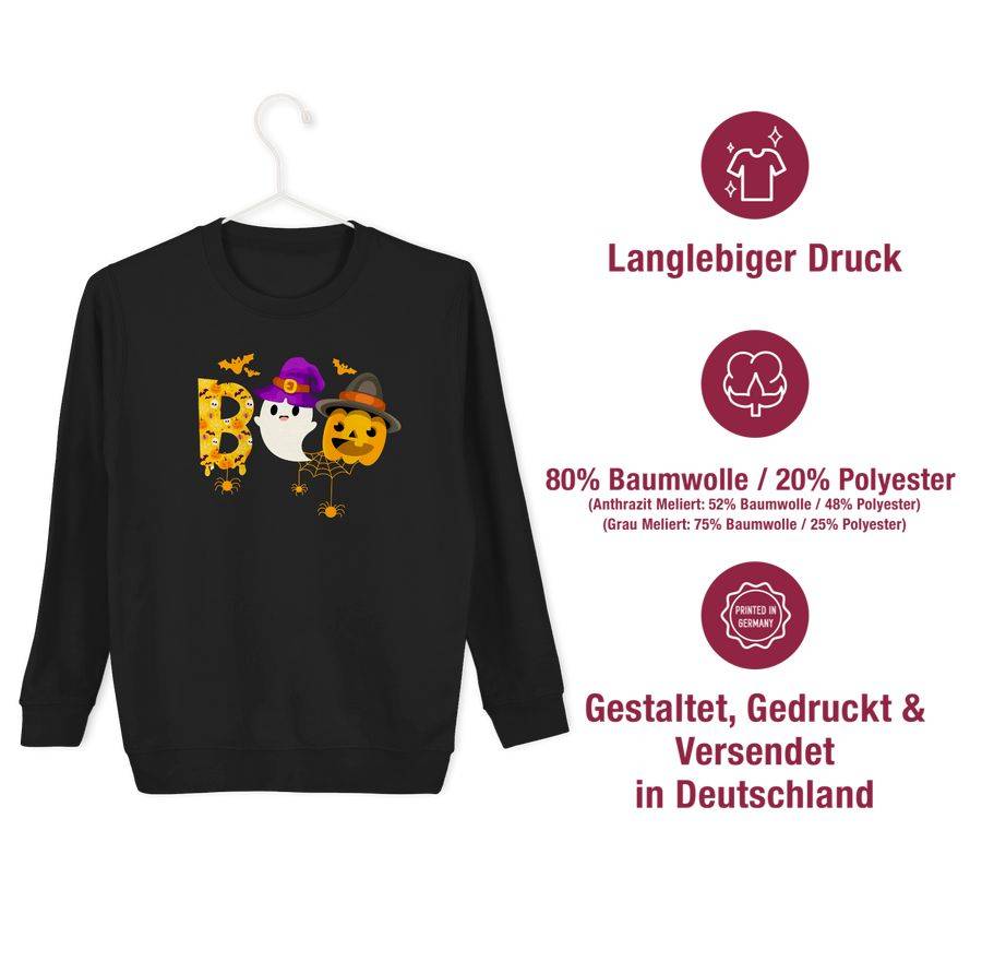 Shirtracer Boo - Geist Kürbis Blut Spinnen Fledermäuse Shirts & Mehr Shirtracer