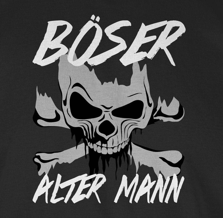 Shirtracer Böser Alter Mann - Grau/weiß Shirts & Mehr Shirtracer
