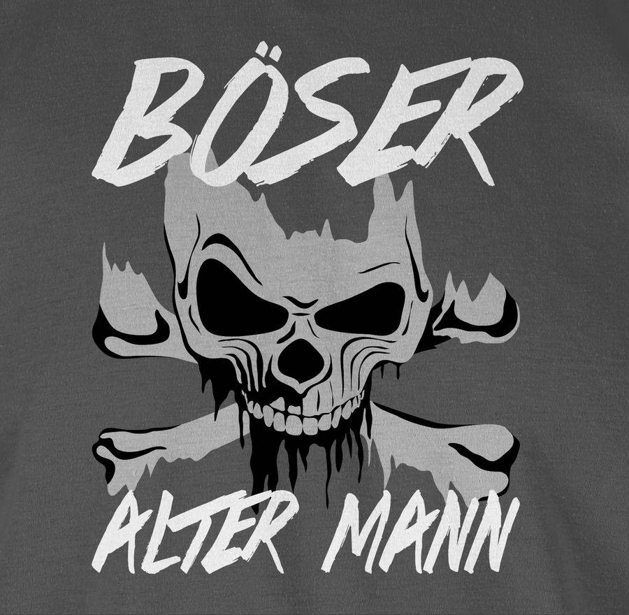 Shirtracer Böser Alter Mann - Grau/weiß Shirts & Mehr Shirtracer