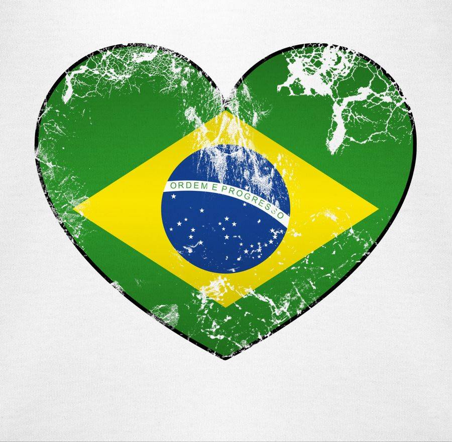 Shirtracer Brasilien Vintage Herz Shirts & Mehr Shirtracer