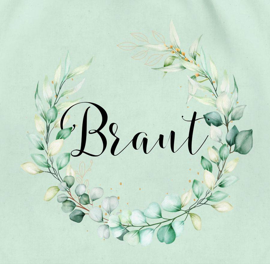 Shirtracer Braut - Blumenkranz Eukalyptus Shirts & Mehr Shirtracer