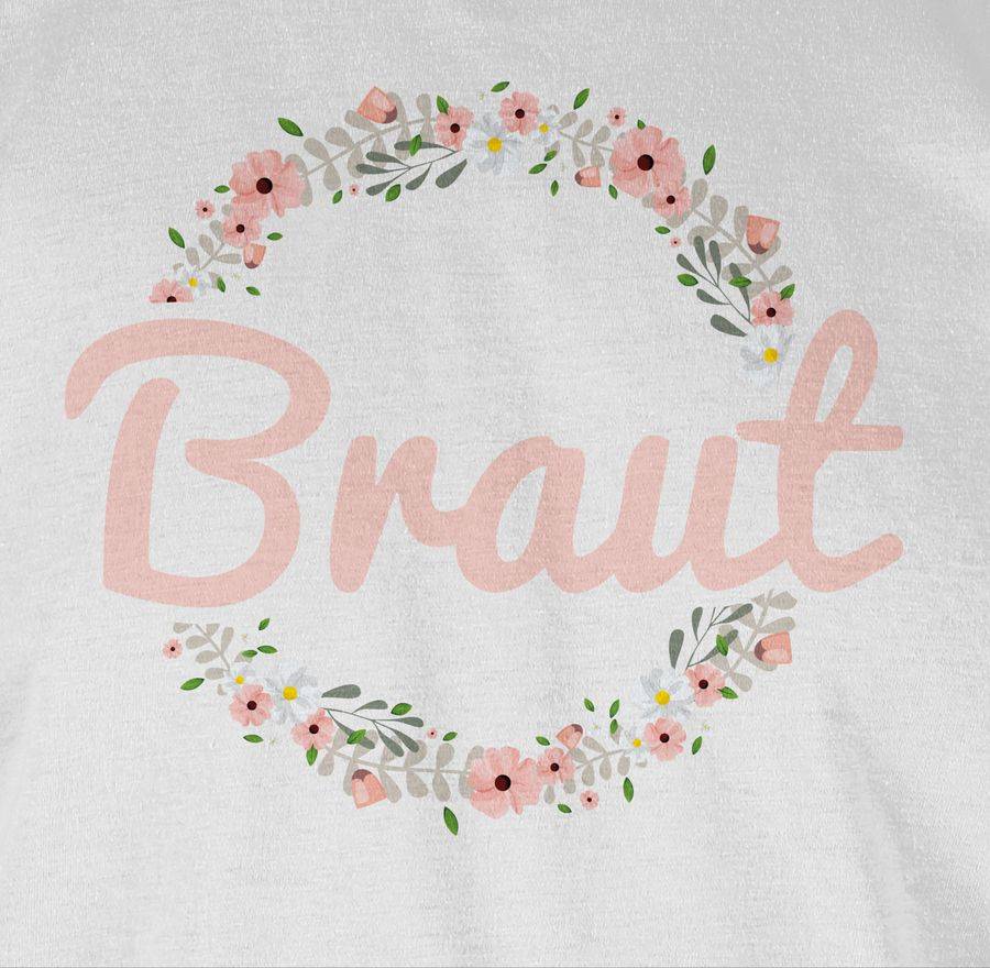Shirtracer Braut Blumenkranz Rosa Shirts & Mehr Shirtracer