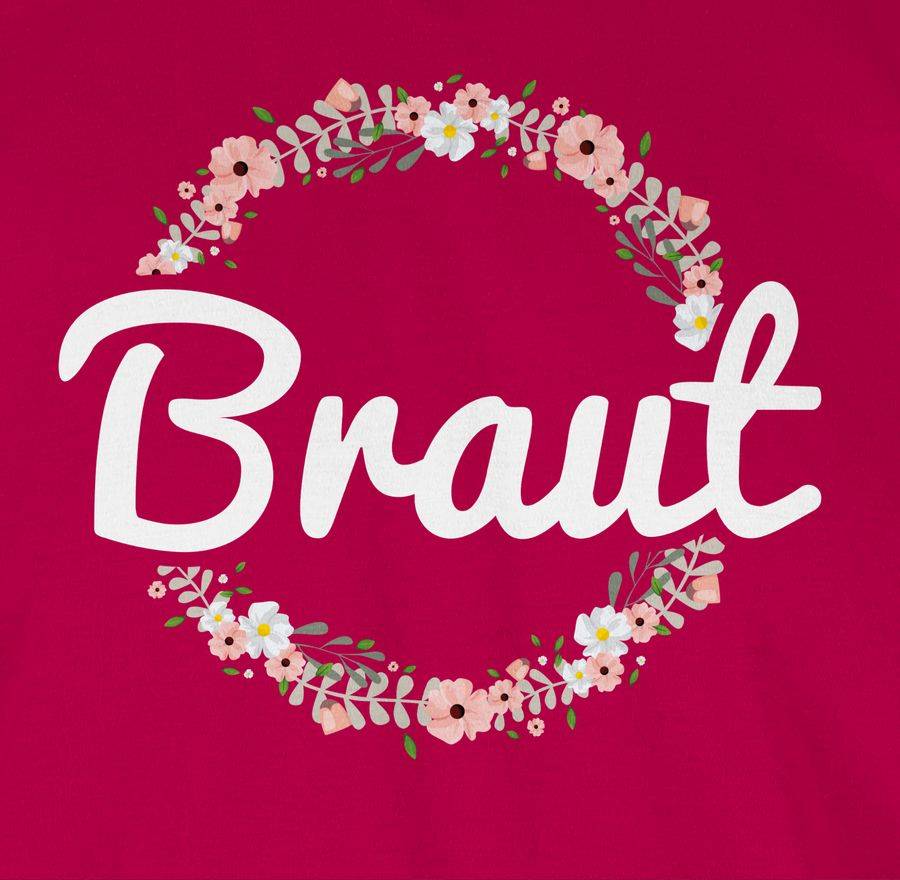 Shirtracer Braut Blumenkranz Shirts & Mehr Shirtracer